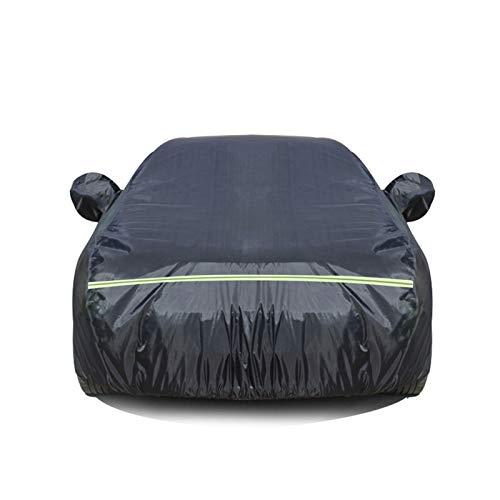 Funda Coche Compatible con Audi Car, Transpirable Cubierta de Coche para Invierno Verano Exterior Antipolvo Cubre mpermeable Cubierta para Lona Coche (Color : Black, Size : A6 Allroad)