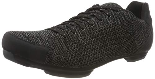 Giro Republic R Knit Road, Zapatos de Ciclismo de Carretera Hombre, Multicolor (Black/Charcoal Heather 000), 43 EU