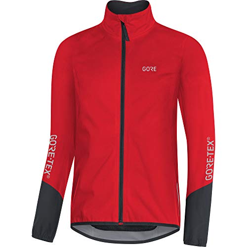 GORE WEAR C5 Chaqueta de ciclismo de hombre GORE-TEX, M, rojo/negro