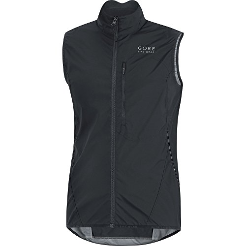 GORE WINDSTOPPER Light - Chaleco cortavientos de ciclismo, Hombre , Negro , S