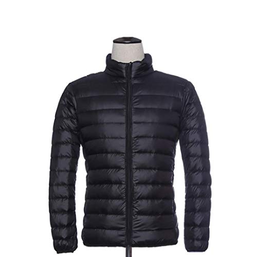 GOWINEU Chaqueta Acolchada Liviana de Invierno para Hombre, Abrigo Acolchado para Esquiar, Viajar, Acampar