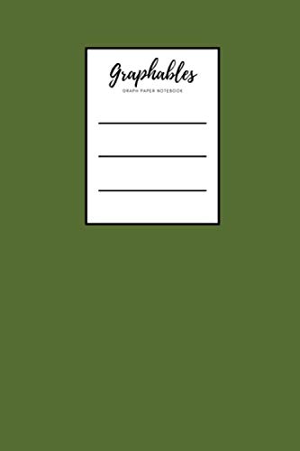 Graphables Graph Paper Notebook: in Chalet Green 2, With Graph Grid Paper, Soft Cover, 6 x 9, 300 Pages