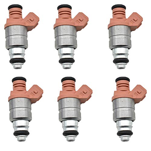 GYYY 6pcs / Set inyector de Combustible para Daewoo/para Chevrolet Matiz Spark 0.8i y 1.0i 98-10 adg02801 96351840 96518620 96620255 inyectores Men