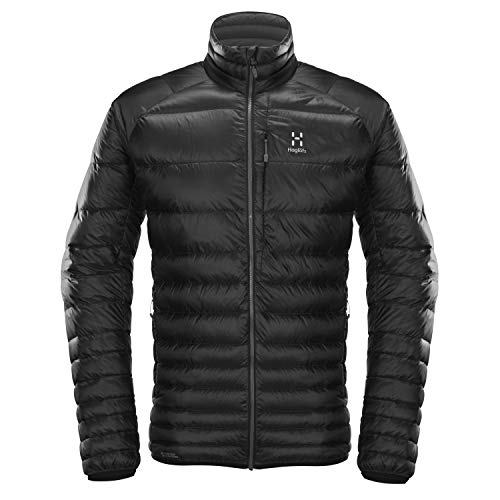 Haglöfs Essens Down Chaqueta De Plumas para Hombre, True Black/Magnetite, S