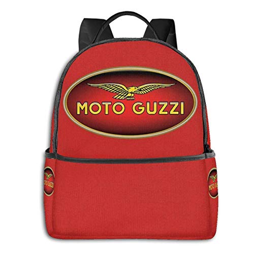 Hdadwy Mochila clásica Moto Guzzi Mochila Diaria Escolar Unisex Mochila Ligera de Viaje Informal para Acampar al Aire Libre