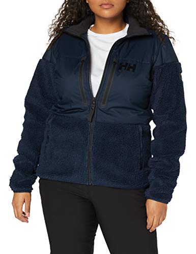 Helly Hansen Arctic Ocean Windproof Pile - Chaqueta de forro polar para mujer, Mujer, Chaqueta de forro polar., 34082, azul marino, large