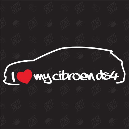 I love my Citroë'n DS4 – Adhesivo, a partir de 2011