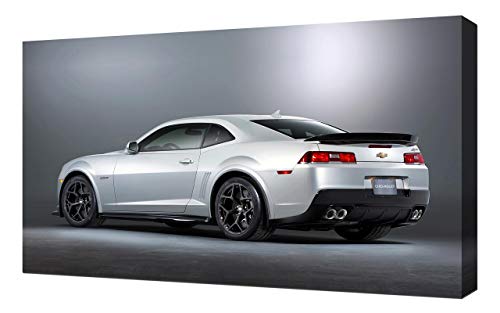 Impresión sobre lienzo para Chevrolet-Camaro-Z28-V8-1080 de 2014