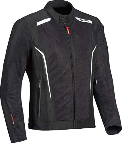 Ixon Chaqueta moto Cool Air Negro/Blanco, Negro/Blanco, L