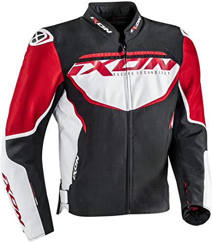 Ixon Chaqueta moto Sprinter Negro/Blanco/Rojo, Negro/Blanco/Rojo, XL