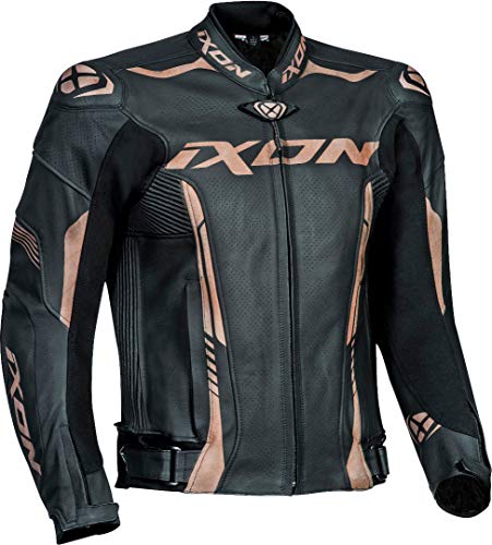 Ixon Vortex 2 Jkt - Chaqueta para moto, color negro y dorado