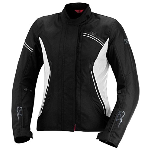 IXS Alana - Chaqueta textil para mujer, color blanco y negro, talla DXL