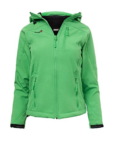 Izas NELA Chaqueta Soft Shell, Mujer, Verde, 2XL