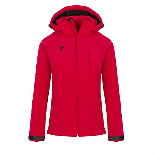 Izas Oland Chaqueta Softshell, Mujer, Rojo/Rojo, S