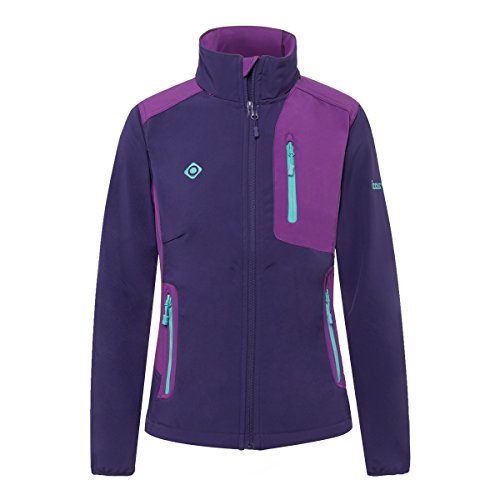 Izas Shazka Chaqueta Softshell, Mujer, Morado / Morado Oscuro, M