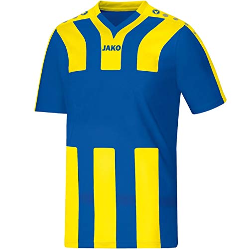 JAKO Santos KA – Camiseta de fútbol Camiseta, Infantil, Trikot Santos KA, Royal/Citro, 164