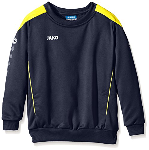 JAKO Sweat Copa - Sudadera Deportiva Multicolor Azul Marino/Amarillo Talla:Extra-Large