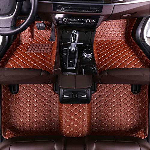 Jiahe El Alfombra Coche para Chevrolet Suburban 2015-2018 El Alfombra Coche para Cuero Esteras Coche Antideslizantes Alfombrillas Moqueta Impermeables Set Beige