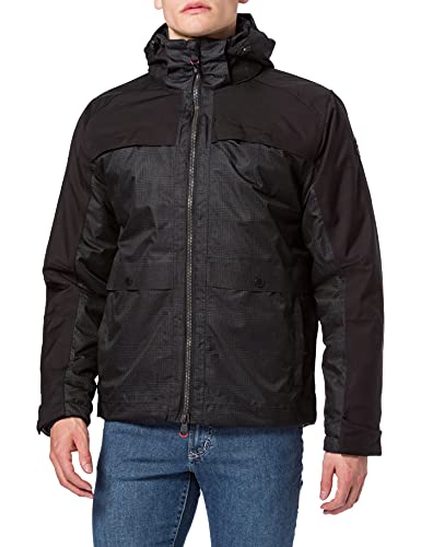 Killtec Chaqueta funcional Grindavik Mn Jckt B para hombre con capucha desmontable, Hombre, Chaqueta funcional con capucha desmontable., 36097-000, gris medio, extra-large