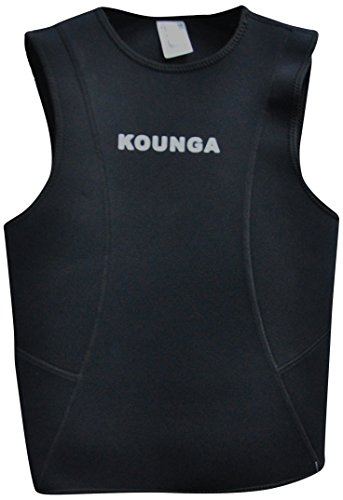 Kounga Submariner Top para Surf, Unisex Adulto, Negro, L