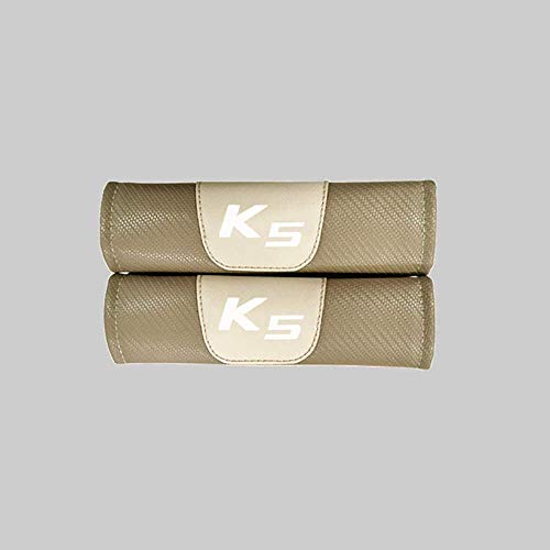 LLFFDC 2Pcs Almohadillas CinturóN de Seguridad para Kia K5, Almohadilla del CinturóN Seguridad AutomóVil CinturóN Seguridad Carbono Protege Tu Cuello Y Hombros Apertura Cortical