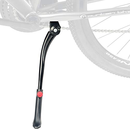 LYCAON Pata de Cabra para Bicicleta, Soporte Central para Bicicleta, Soporte Ajustable para Bicicleta de Aleación de Aluminio, con Pie de Goma Antideslizante, para Bicicletas de 26 a 28 Pulgadas