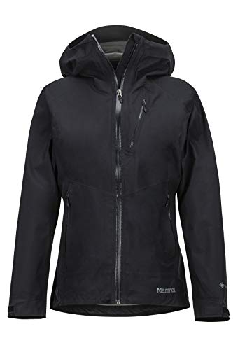 Marmot Wm's Knife Edge Jacket Chubasqueros, Chaqueta Impermeable, A Prueba De Viento, Impermeable, Transpirable, Mujer, Black, M