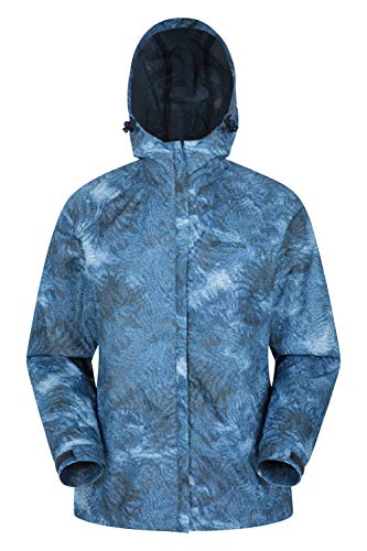 Mountain Warehouse Chaqueta Torrent para Mujer - con Capucha Ajustable e Impermeable - Fácil de Guardar - Ideal para Viajes y Senderismo Azul Marino 48