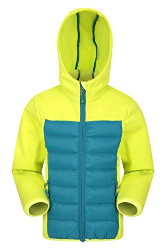 Mountain Warehouse Turbine Chaqueta Acolchada Impermeable Infantil - Abrigo cálido, Aislante e Impermeable para niños y niñas - Ideal para Viajar, Caminar y Acampar, Invierno Lima 11-12 Años