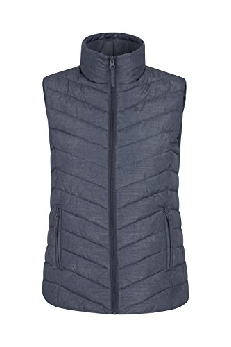 Mountain Warehouse Windemere Gilet Rellenado de Las Mujeres - Warmer Adicional del Cuerpo del Calor, Bolsillos, Chaqueta Llena del Chaleco de Las señoras, Invierno Azul Marino 34