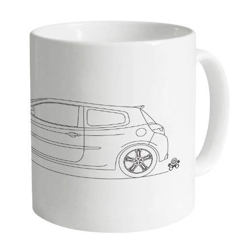 N\A Tazas Divertidas Tazas de café Taza Pistonheads Clio 200 Cup