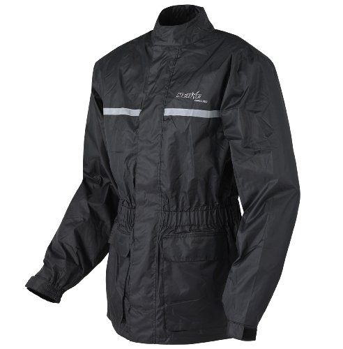 Nerve Heavy Rain Chaqueta Impermeable de Moto, Negro, 3XL