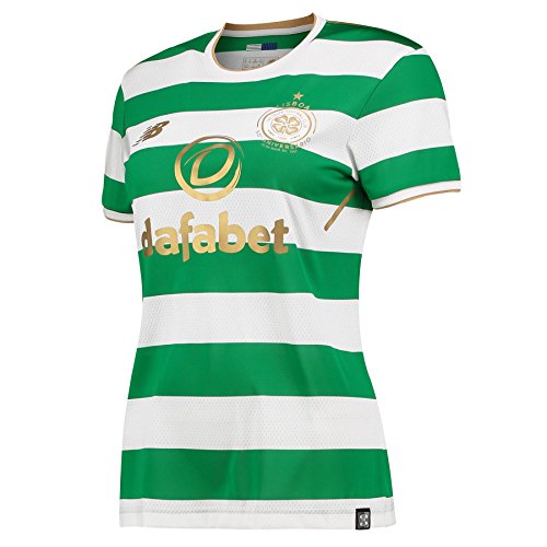 New Balance Celtic FC 2017/18 Mujer Local Camiseta Blanca/Verde BAJO Pedido - Blanco, 12