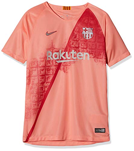 NIKE FCB Y NK BRT STAD JSY SS 3R T-Shirt, Unisex niños, lt Atomic Pink/Silver, S