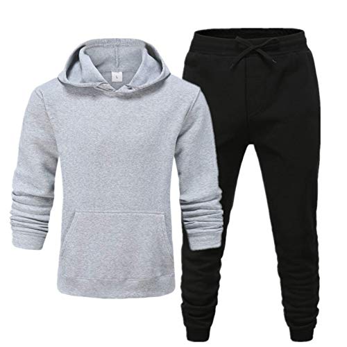 None/Brand Chándal de Marca para Hombre, Conjunto de Sudaderas y Pantalones de chándal Casuales para Ropa Deportiva Masculina, Conjuntos de Dos Piezas, Sudadera + Pantalones, Ropa para Hombre