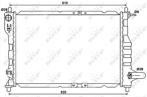 NRF 53068A Enfriador del motor, refrigerador del motor, refrigerador del motor