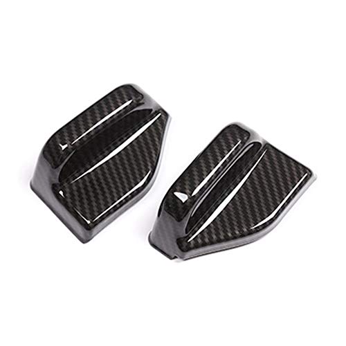 PEIPEI HanGao 2pcs Fibra de Carbono patrón ABS cinturón de Seguridad del Ajuste de la Cubierta en Forma for el Mercedes-Benz Clase B Clase GLA W117 W246 C117 Elegante y Hermoso