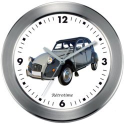 Péndulo reloj de pared 2 CV Charleston Gris Citroen