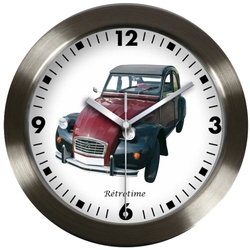 Péndulo reloj de pared 2 CV Charleston rojo negra Citroen