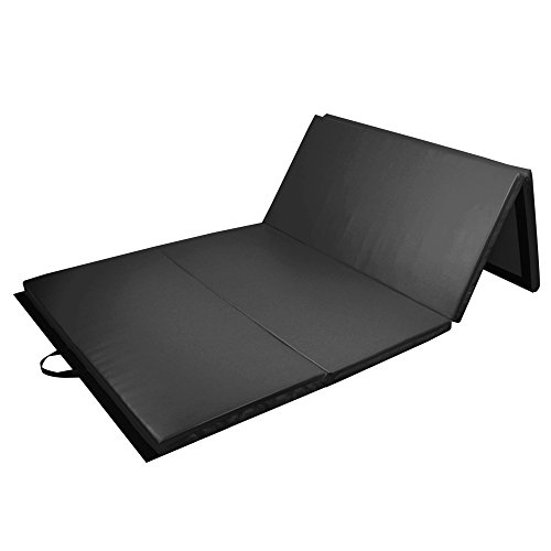 PRISP Colchoneta de Gimnasia 240 cm Plegable de Suave Espuma antiderrapante para Ejercicio Fitness y Gimnasia en Interiores y en casa; Largo: 240cm, Ancho: 120 cm, Grueso: 5 cm