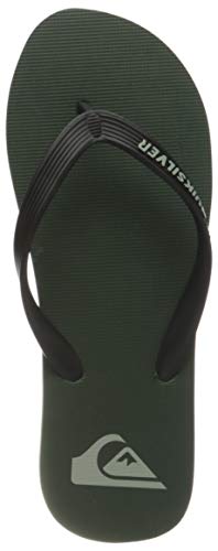 Quiksilver Molokai, Chanclas Hombre, Black Green Blue, 46 EU