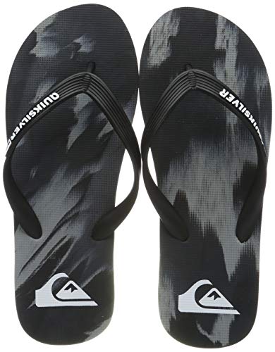 Quiksilver Molokai Marled-Flip Flops for Men, Zapatos de Playa y Piscina Hombre, Negro (Black/Grey/Black Xksk), 44 EU