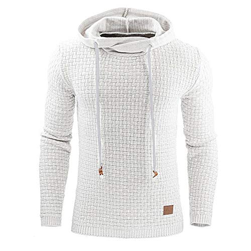 qulvyushangmaobu Sudadera para Hombre Chaqueta de Abrigo con Capucha cálida Chaqueta Deportiva para Hombre con Capucha Sudadera Larga Sudadera con Capucha Ajustada Bolsillo con Capucha Casual