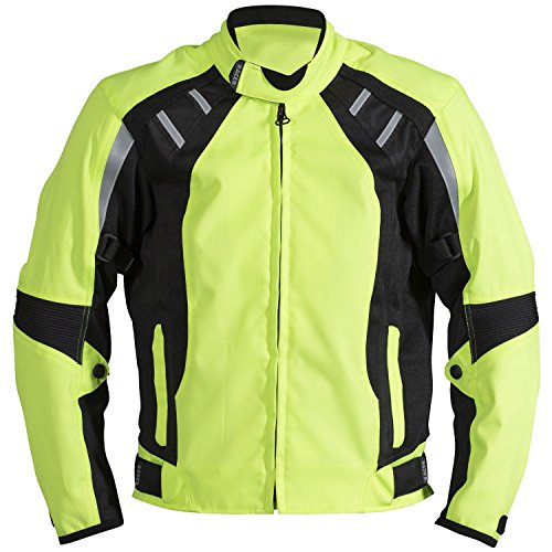 Racer Cool 2 Chaqueta Textil, Amarillo Fluorescente, L