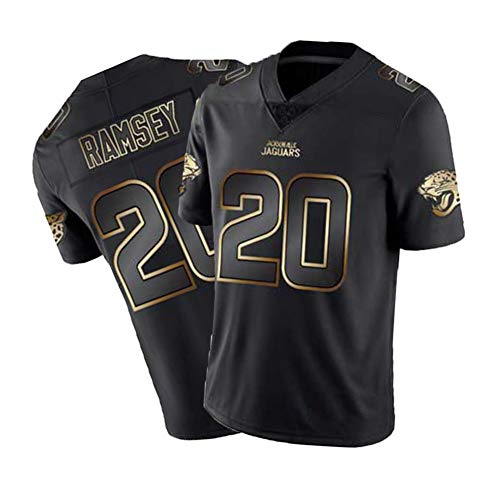 Ramsey # 20 Jaguars Jersey de Rugby para Hombre Jersey de fútbol Baloncesto Ropa Deportiva Chándal para Estudiantes Jersey Transpirable Bordado Jersey Deportivo de Manga Corta S-3XL-XL