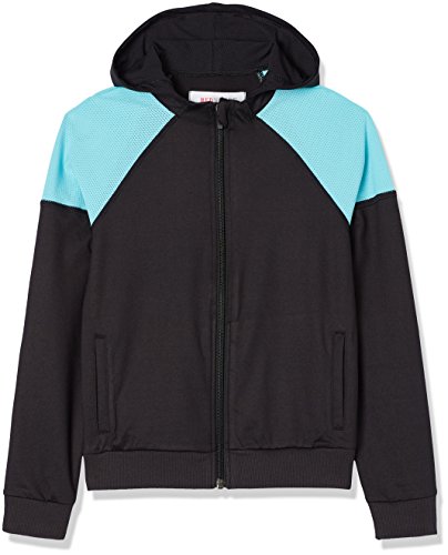 RED WAGON Sudadera Deportiva para Niños, Negro (Black/turquoise), 5 años