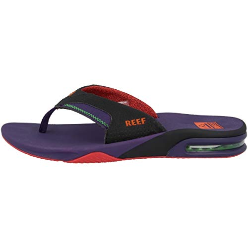 Reef Fanning, Chanclas Hombre, Negro (Black/Purple Blp), 37.5 EU