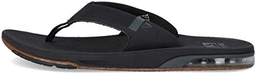 Reef Fanning Low, Chanclas Hombre, Negro, 45