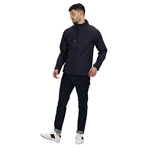 Regatta Apex Waterproof & Breathable Membrame Foldaway Hooded Softshell Jacket Soft Shell, Hombre, Navy, XL