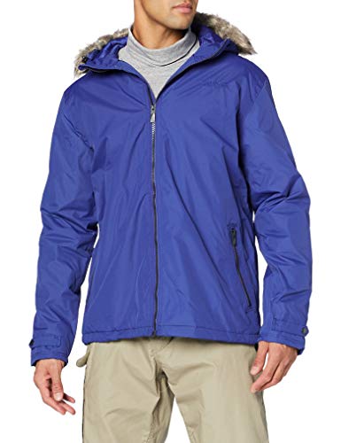 Regatta Haig Chaqueta Impermeable, con Capucha, Costuras Selladas, Forro de poliéster con Aislamiento y Bolsillo Interior de Seguridad Jackets Waterproof Insulated, Hombre, Bright Royal, M